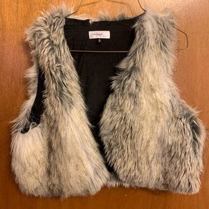 Faux fur vest
